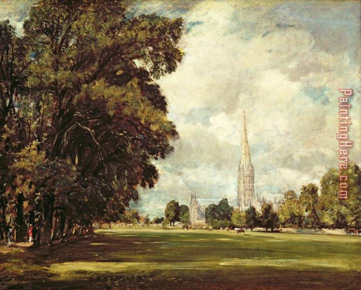 John Constable Salisbury Cathedral from Lower Marsh Close
